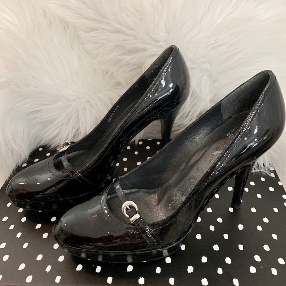 Stuart Weizman Platform Patent Leather Pumps 9.5 - image 1